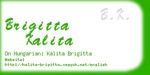 brigitta kalita business card